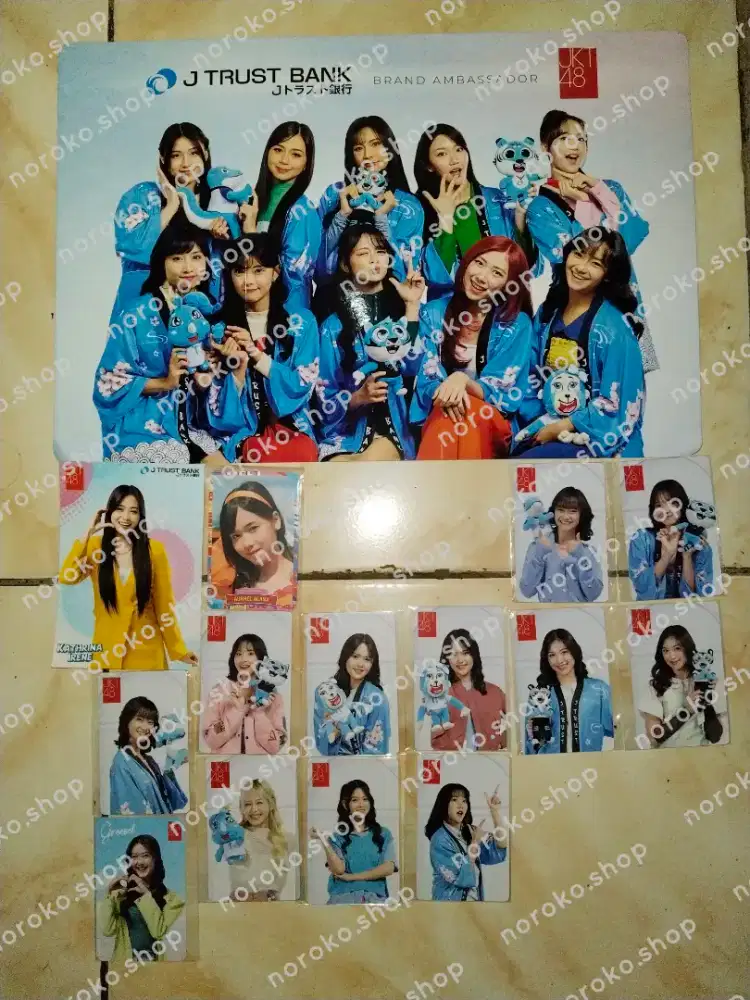 Photocard jkt48 poster jkt48 x jtrust bank