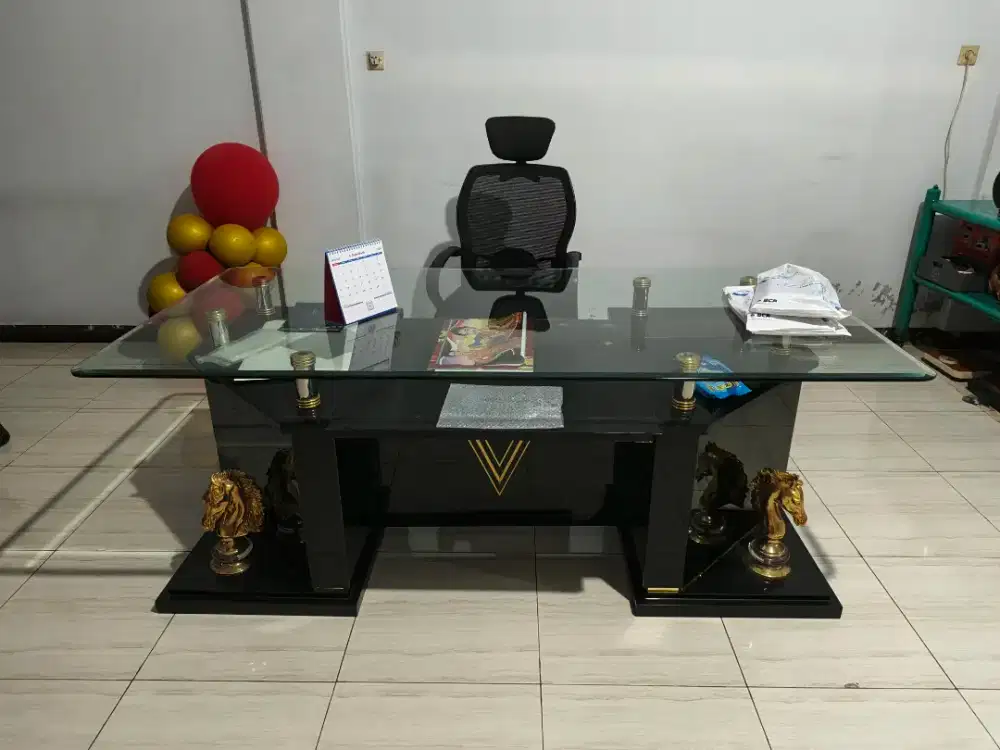 Meja + kursi panjang 2 meter lebar 1 meter