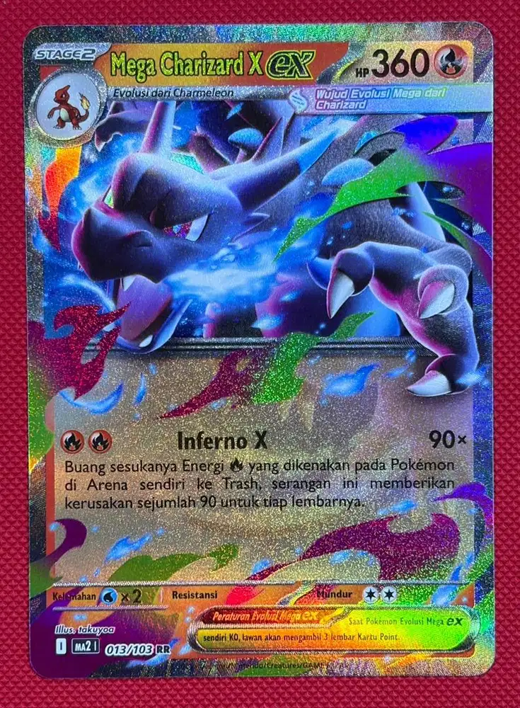 Pokemon card Mega Charizard X EX RR – 013/103