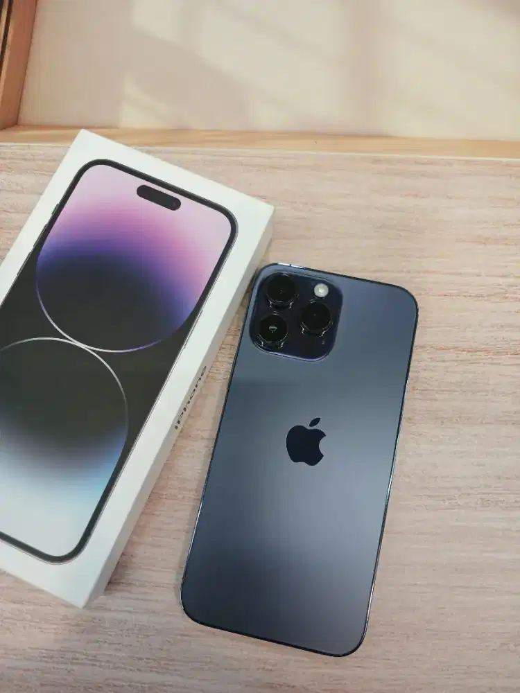 iPhone 14 Pro Max 128GB Purple Eks iBox BH 80% Lengkap