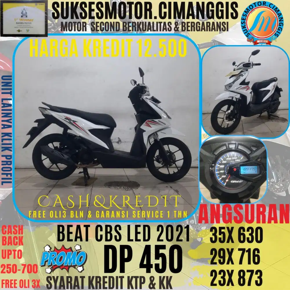 DP 450 BEAT CBS LED CASHBACK UPTO 700 RIBU FREE OLI3BLN