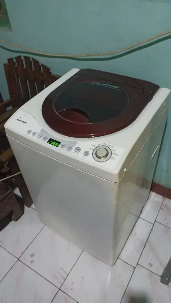 mesin cuci Polytron otomatis bekas normal