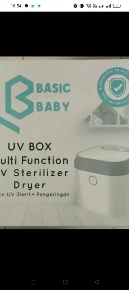 Steril botol, tempat makan dll