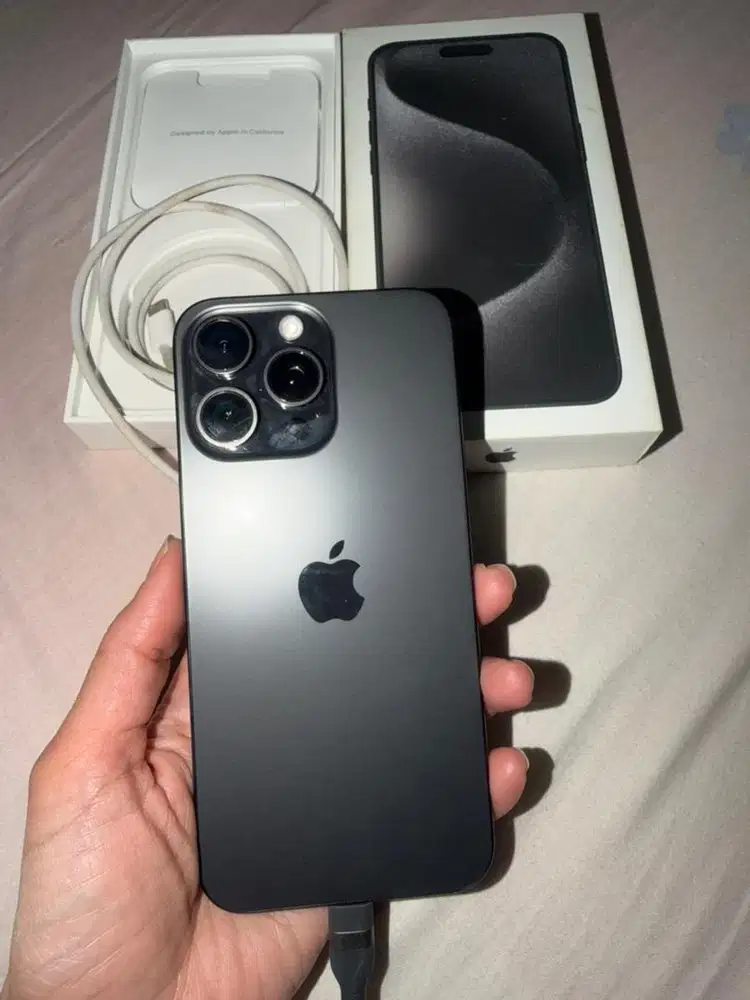 Iphone 15 PROMAX 512gb BLACK TITANIUM DUAL SIMCARD