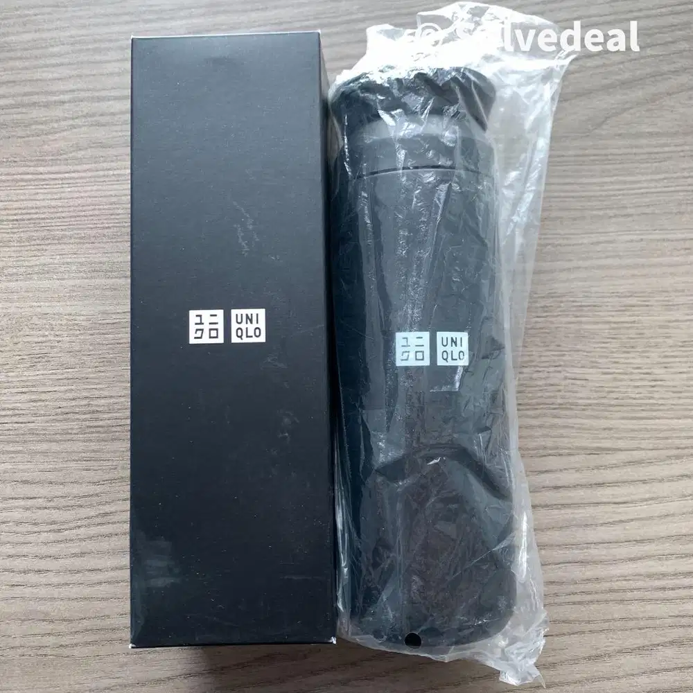 Botol Minum Uniqlo Hitam Original | New