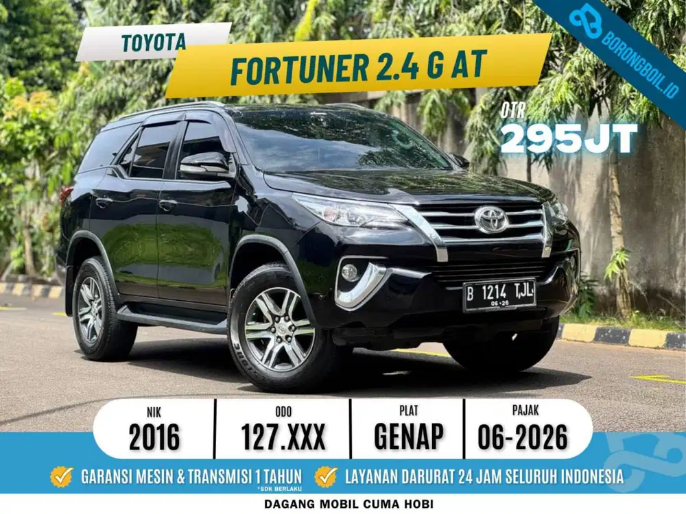 Toyota Fortuner G 2.4 Diesel 2016