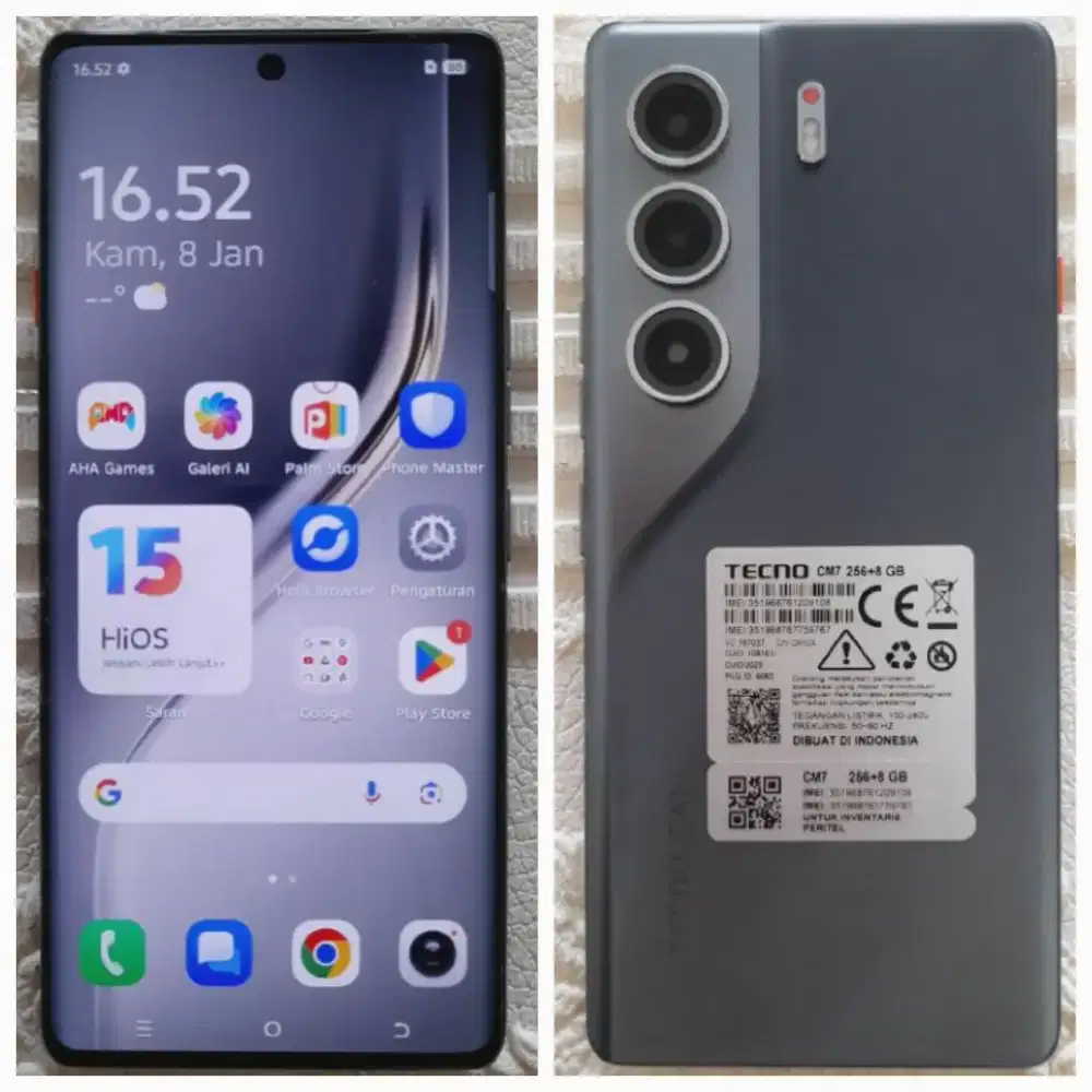 TECNO CAMON 40 PRO RAM 8/256 FULLSET SUPER MULUS NO MINUS