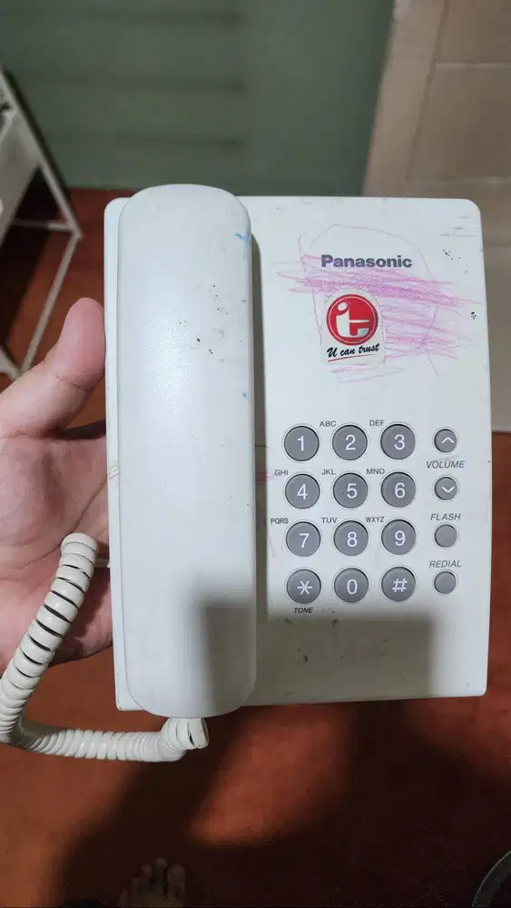 PESAWAT TELEPON RUMAH KANTOR PANASONIC KX-TS505MX BEKAS