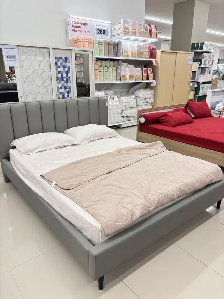 IVANA QUEEN BED GREY