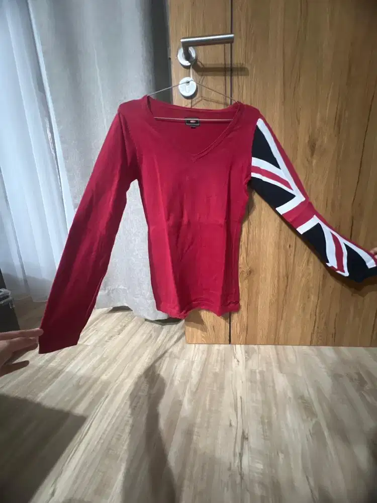 Knitwear Lee Cooper Merah Motif England