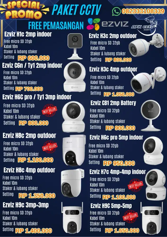 Paket cctv mulai 700rb free pemasangan