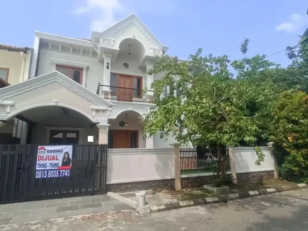 Ss.3610- Murah !! Dijual Rumah Hook Siap Huni 16,5 x 15,6 Jalan 3 Mobil di Taman Pegangsaan Indah Hadap Selatan Timur