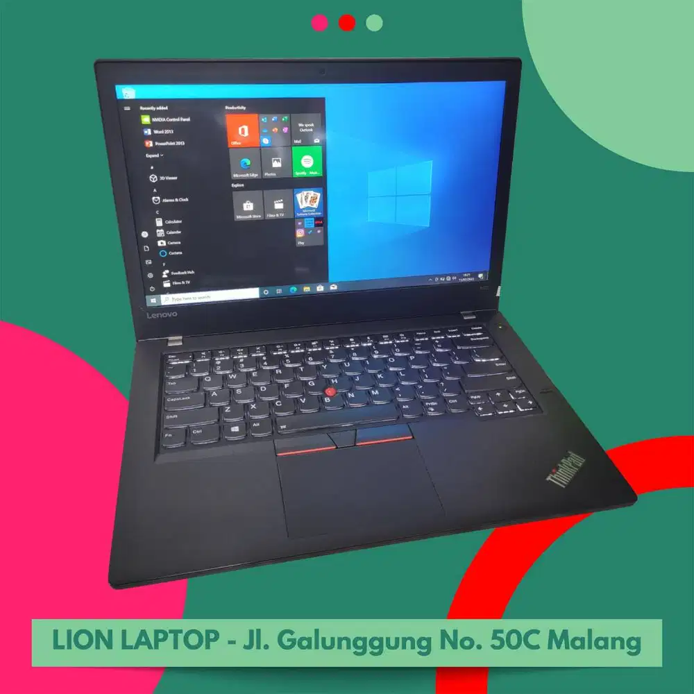 RAM 8GB SSD 256GB i5 Touchscreen Lenovo Thinkpad T470 [08|01]