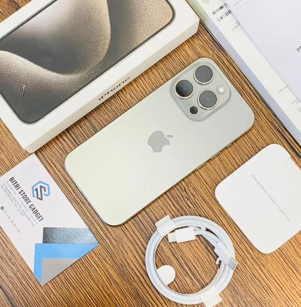 iPHONE 15PRO 128GB NATURAL | iBOX | ORIGINAL 100% MULUS LIKE NEW