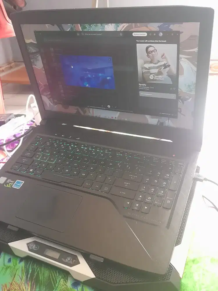 ASUS ROG STRIX GL503 i7 gen 8 Ram 16 GB DDR4 NVIDIA GTX 1050 TI