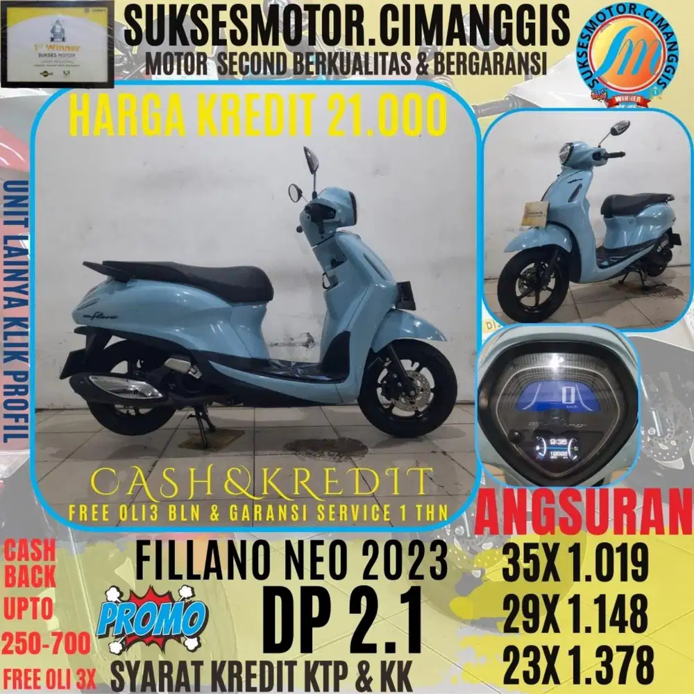 DP 2.100 FILLANO NEO CASBACK UPTO 700 RIBU FREE OLI3BLN