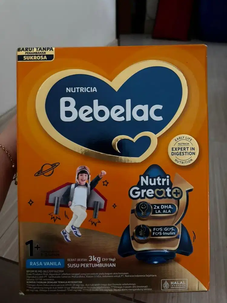 susu bebelac 1+ buat 1 tahun sampai 3 tahun