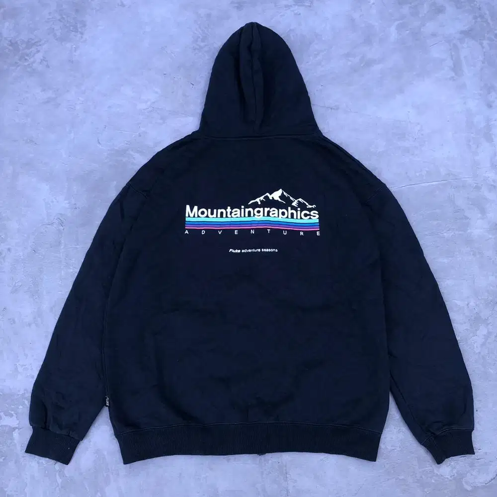 ZIP HOODIE FLUKE MOUNTAIN GRAPHICS ADVENTURE