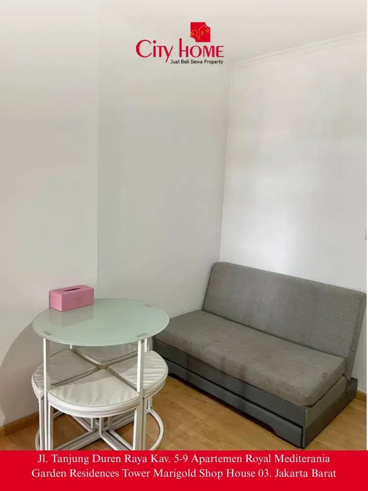 Disewakan Cepat Apartemen Medit 1 Luas 40,5m, 1BR Jakarta Barat