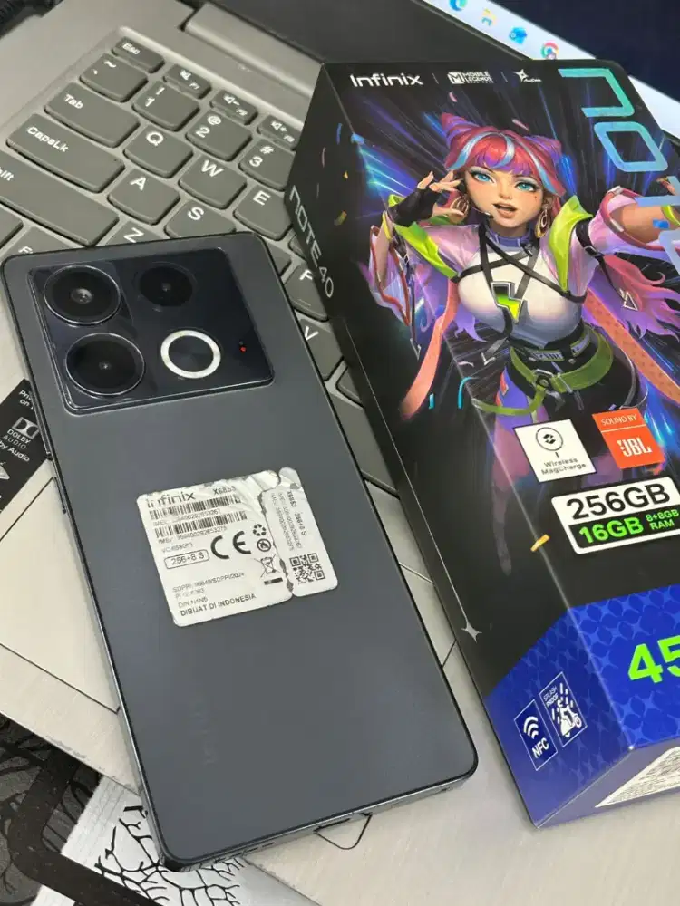 Second Infinix Note 40 8/256gb Fullset