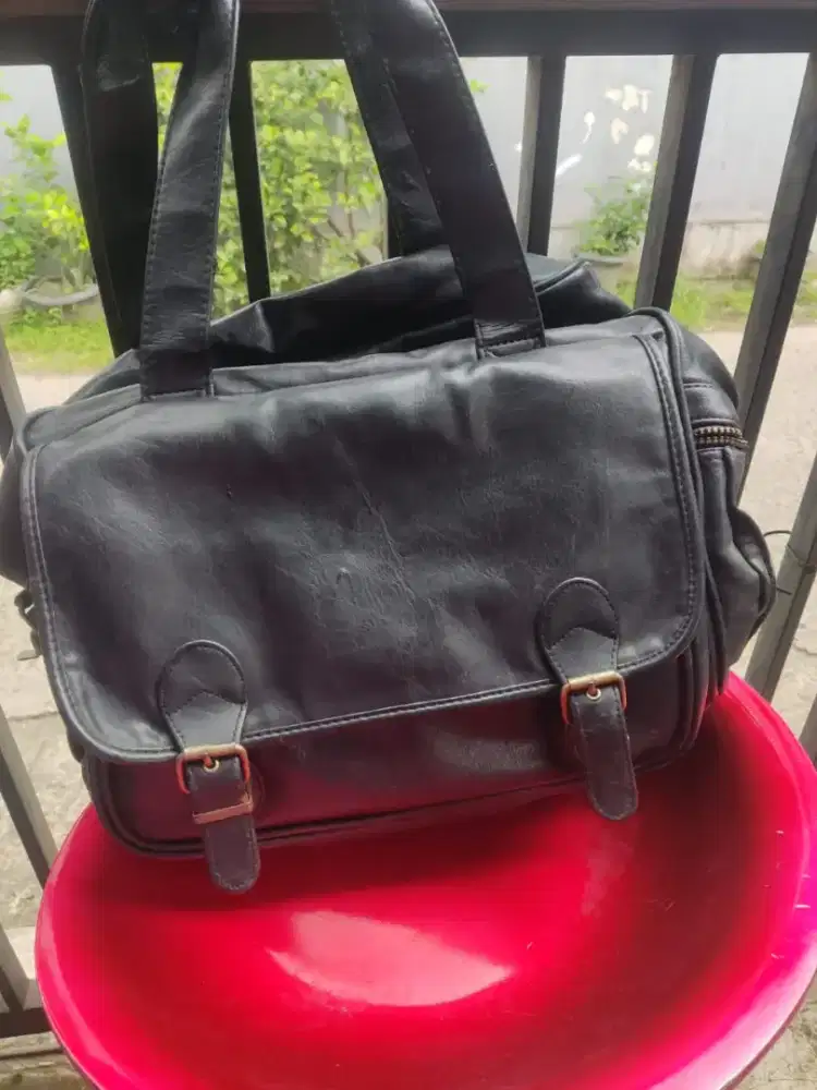 Jual aja tas kerja kulit pria