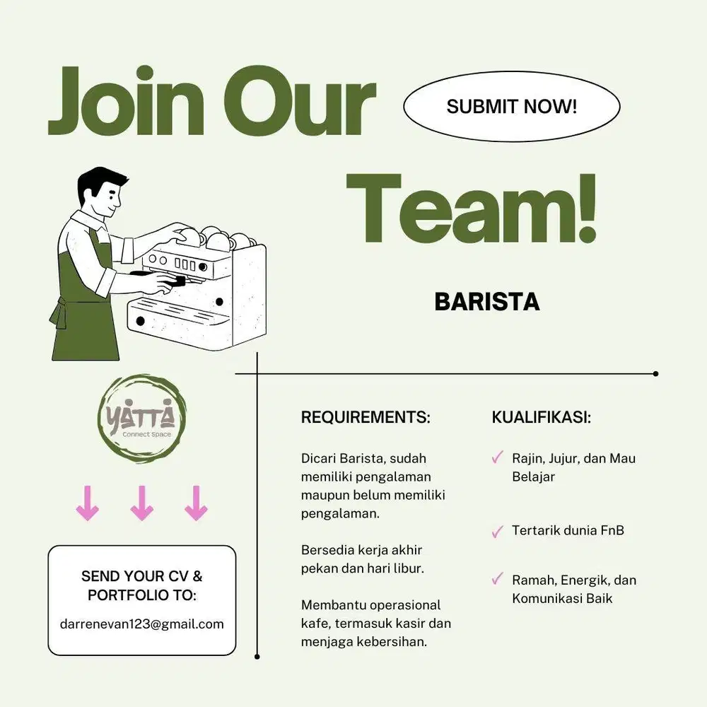 Barista / Fulltime Barista