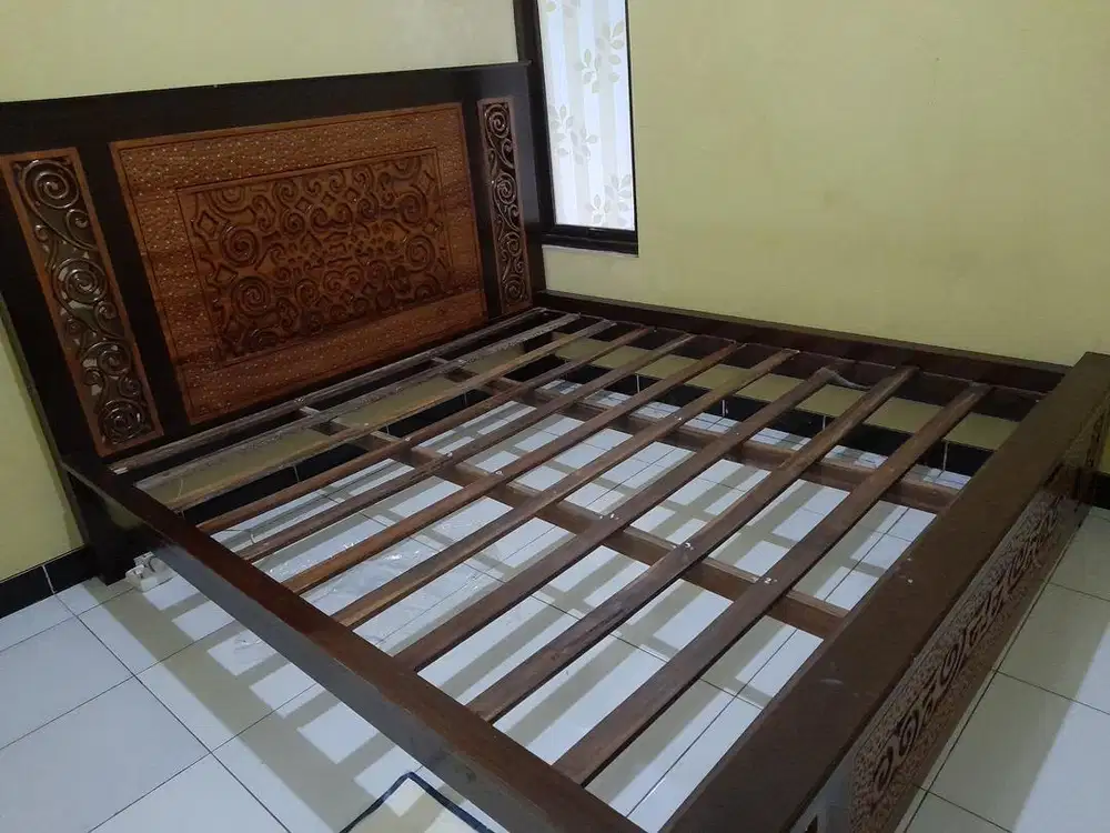 ranjang tempat tidur kayu jati jepara