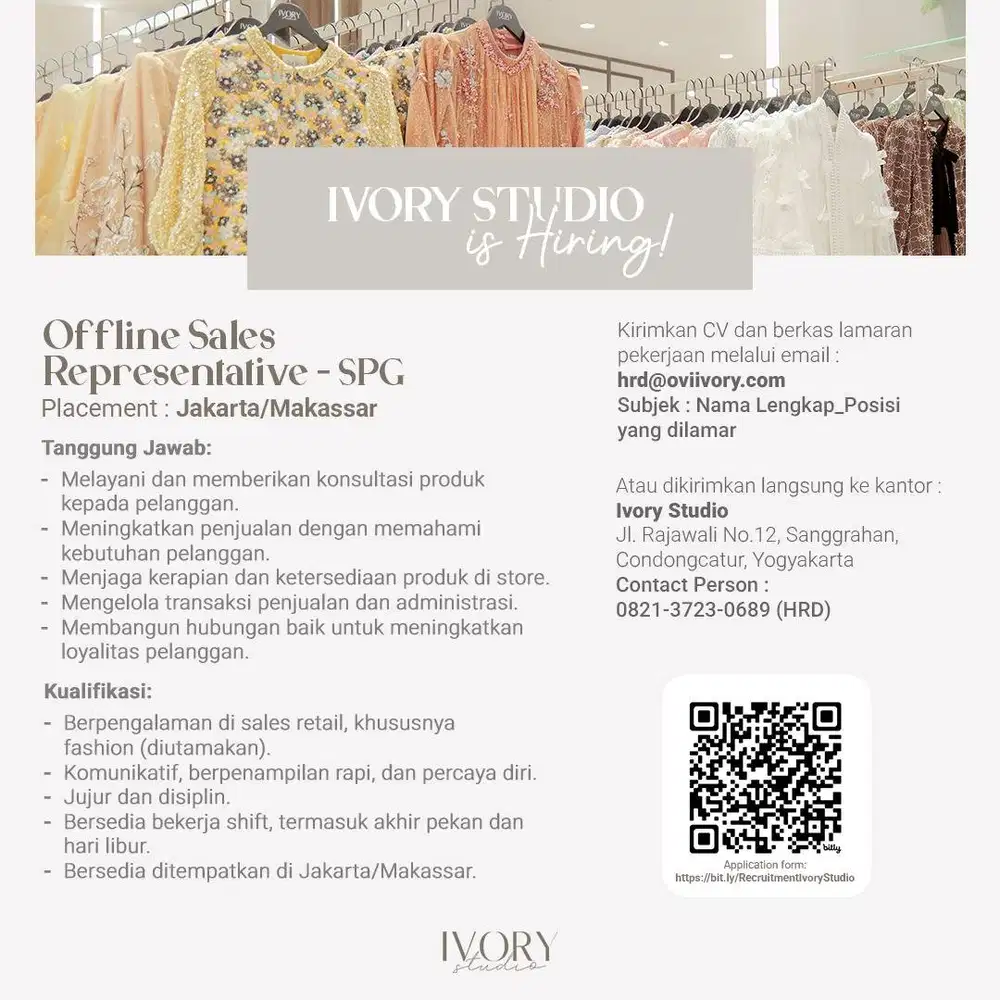 Sales Representative Offline (SPG/SPB)