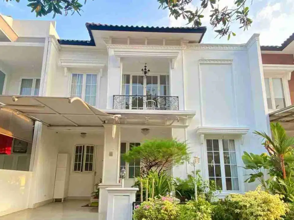 dijual rumah cantik 2 lantai furnished shm di graha candi golf