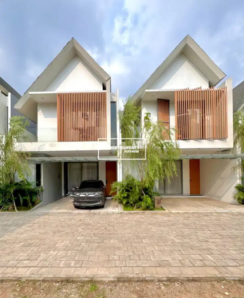 RUMAH BARU FULL FURNISHED DI TOWNHOUSE CIRENDEU DEKAT MRT LEBAK BULUS