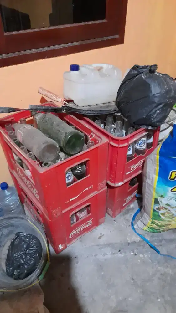 Botol Kaca + Krat Coca Cola