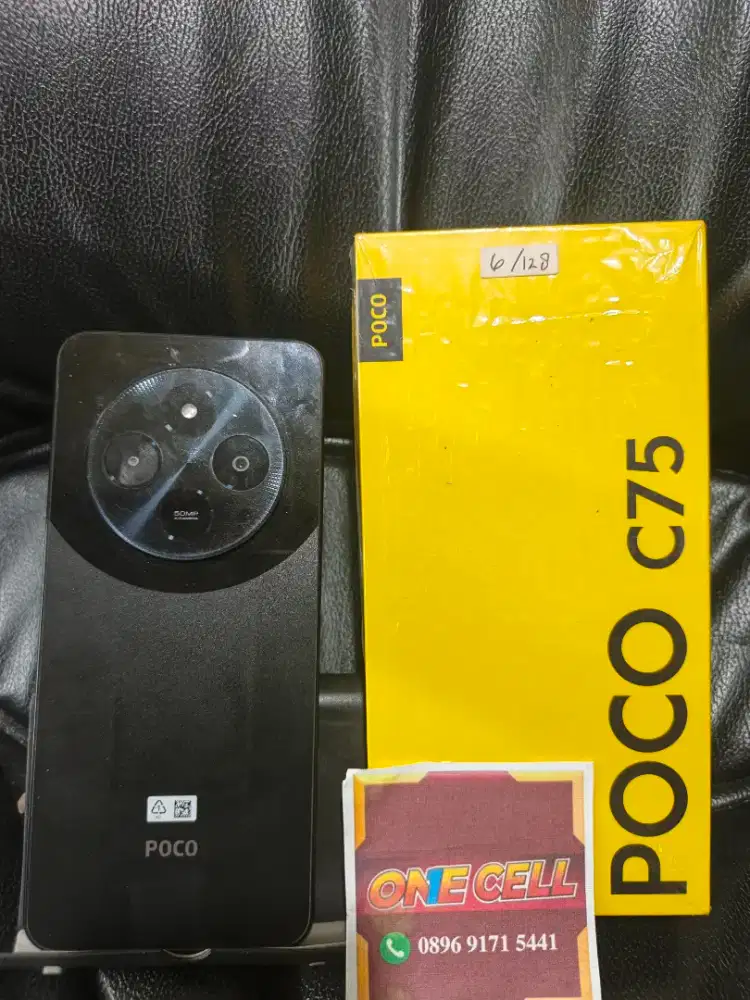 Poco C75 Ram 6+6/128GB Fullset Ori (Minus cuma ada retak segaris)