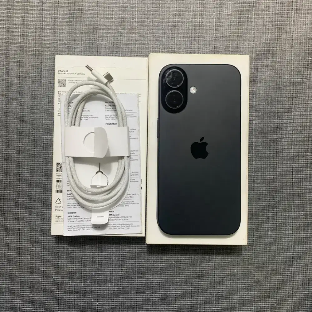 Iphone 16 256GB/black ibox BH 100%