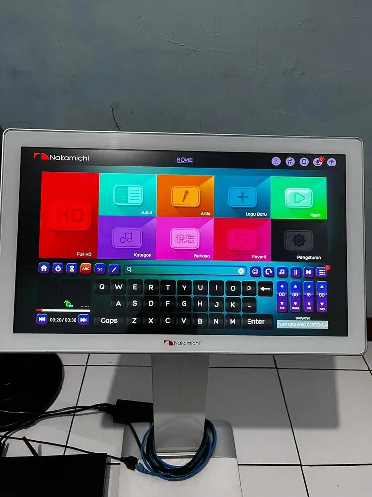 Peralatan karaoke nakamichi nx55 layar 21 inch