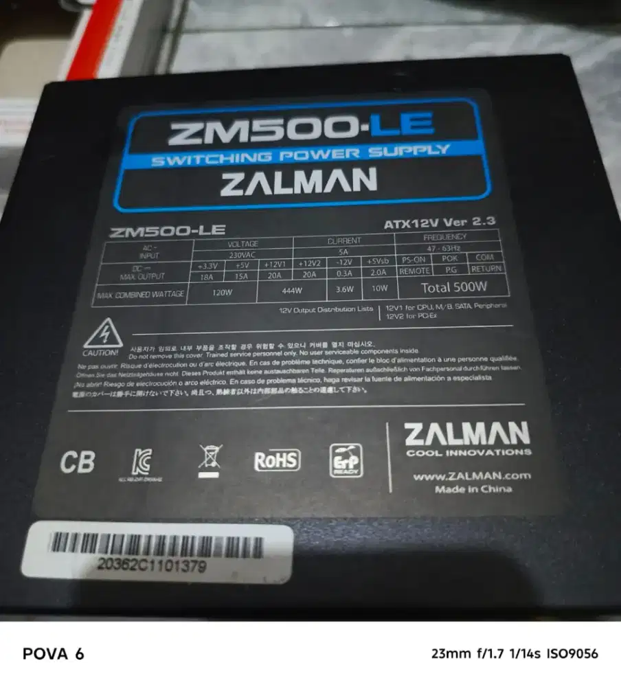 PSU ZALMAN 500WATT