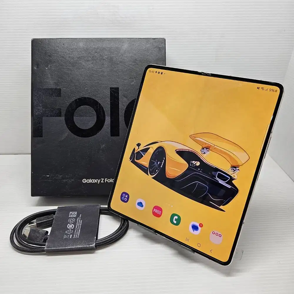 SAMSUNG GALAXY Z FOLD 4 5G 12/256 BEIGE GOLD WARNA FAVORIT SEIN FULLSE