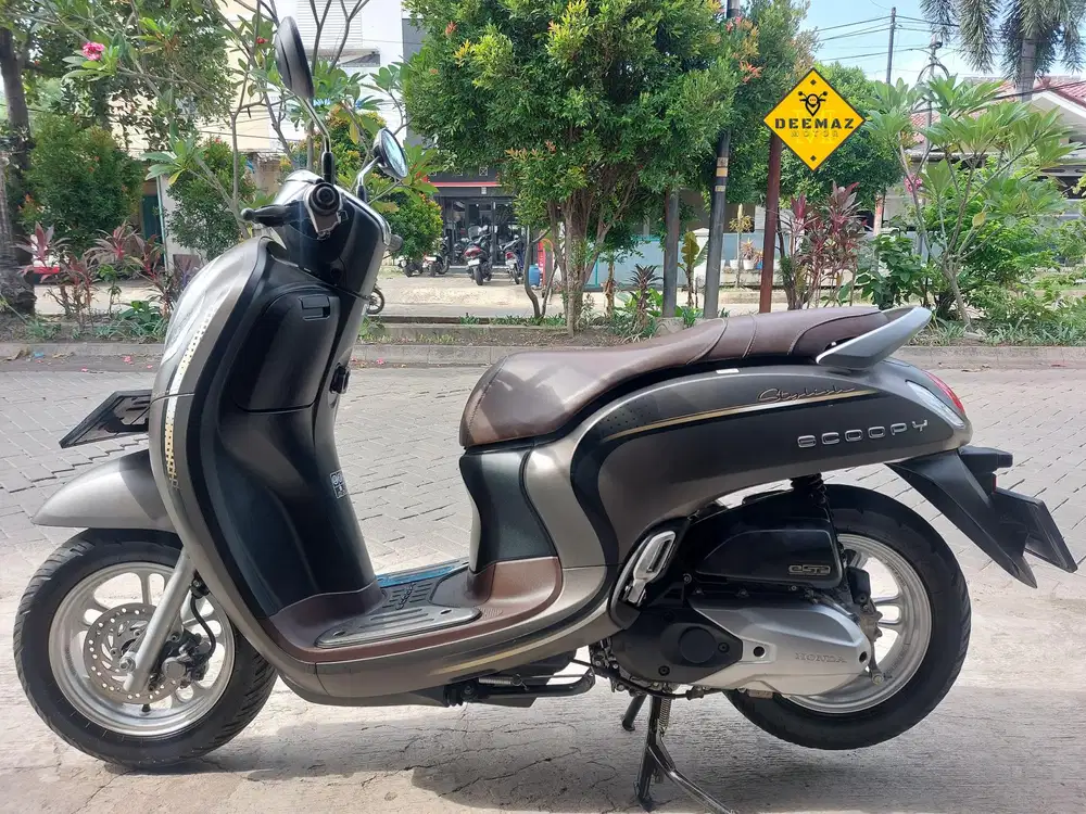 (DP 300)‼️ Scoopy Stylish Keyless Coklat Mulus 2023 Cash / Kredit
