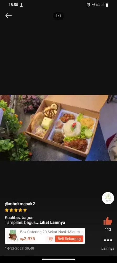 Box nasi sekat dan mika sekat 5