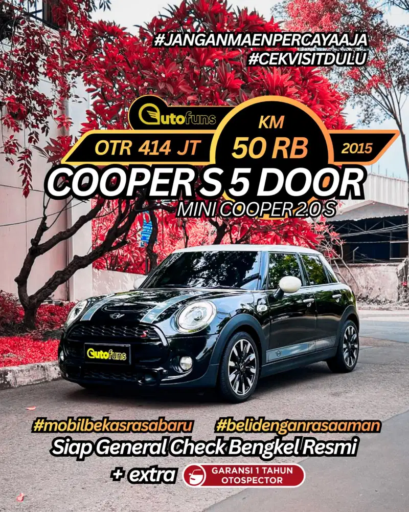 KM50rb Mini Cooper S 2016/2015 Panoramic Sunroof Service Record