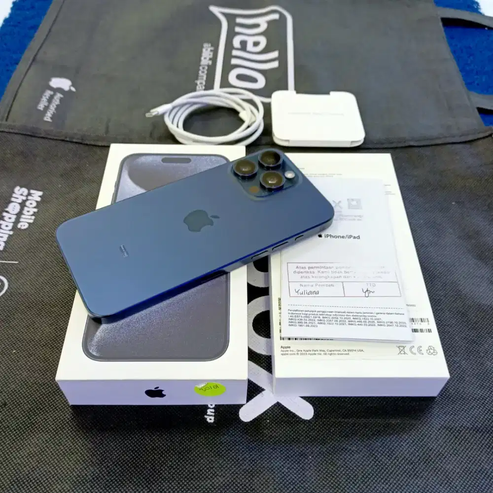 Iphone 15 Pro Max 256gb 99% like new Ex grs resmi iBox