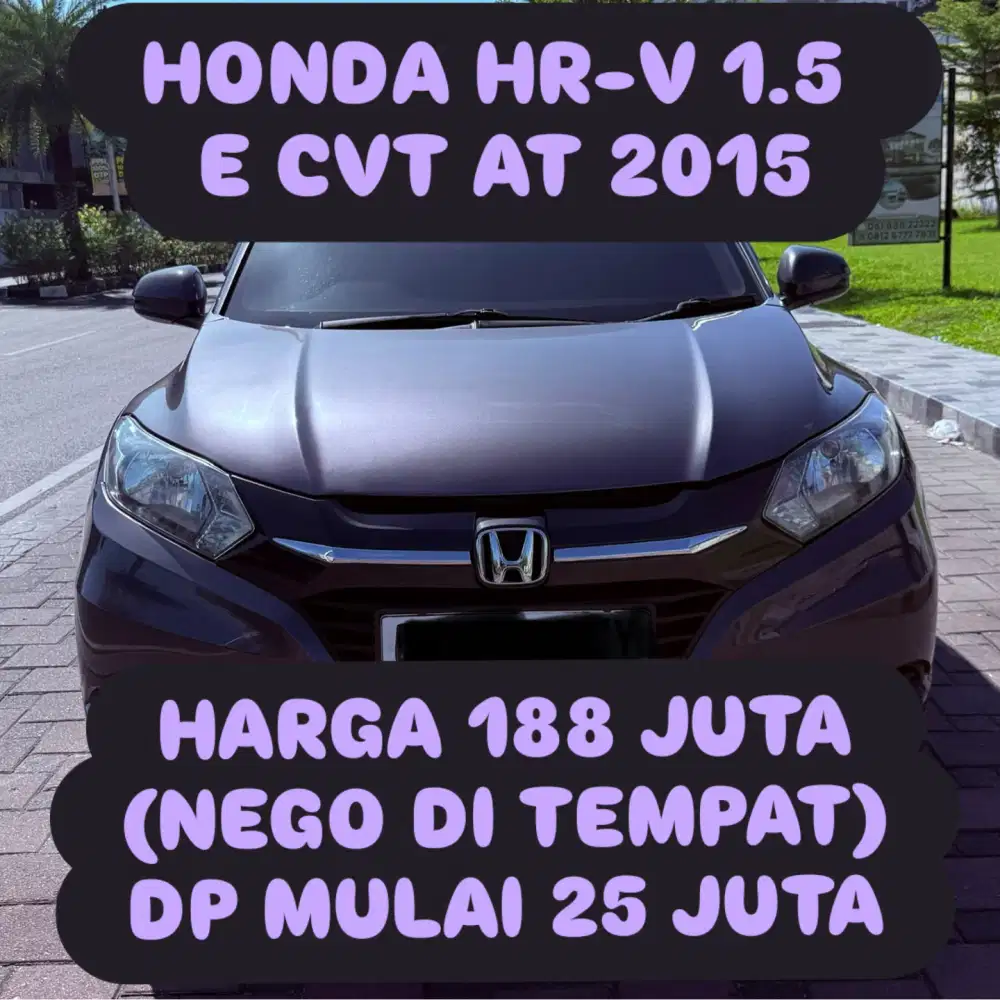 HONDA HR-V 1.5 E CVT AT 2015 DP 25 JUTA