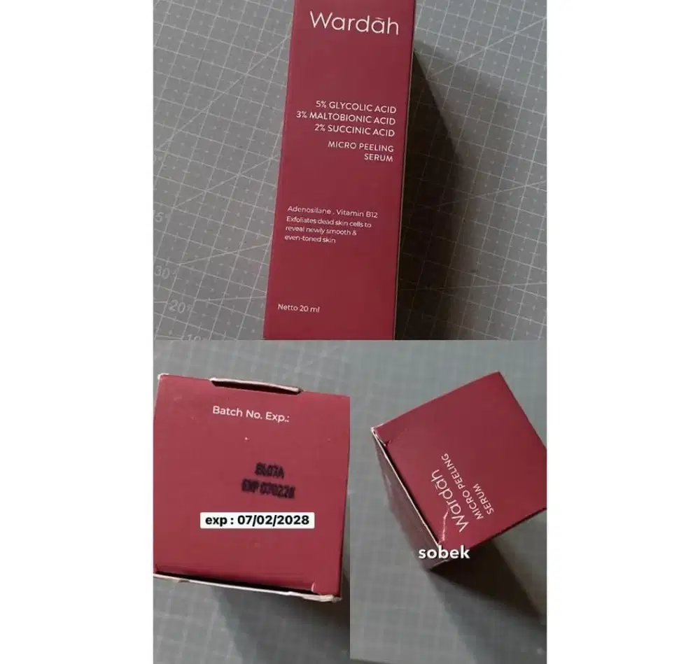 WARDAH PEELING SERUM EXP 7/2/28