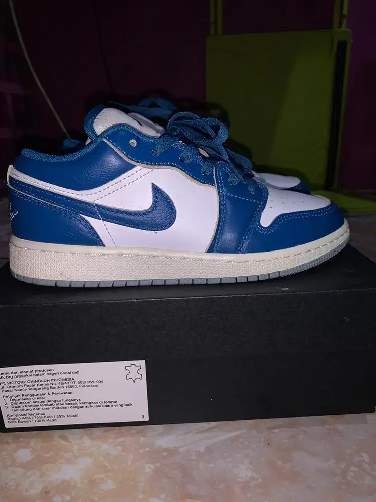 Nike air jordan 1 low (industrial blue)
