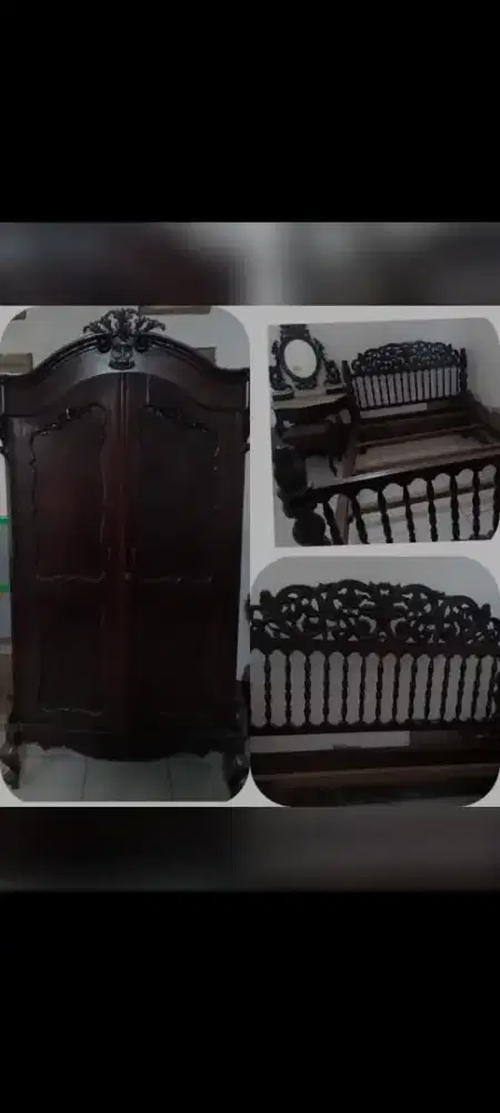 Jual perabotan bahan kayu jati asli