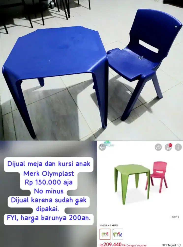 Meja kursi anak