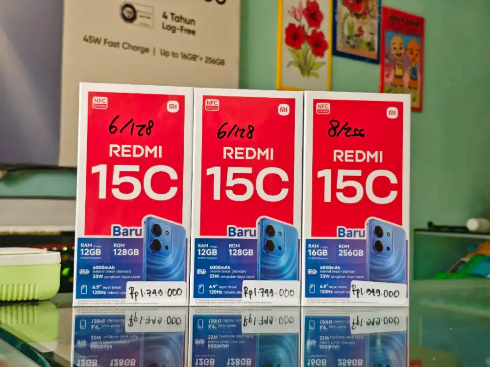 REDMI 15C 8/256 NEW SEGEL PROMO TERMURAH