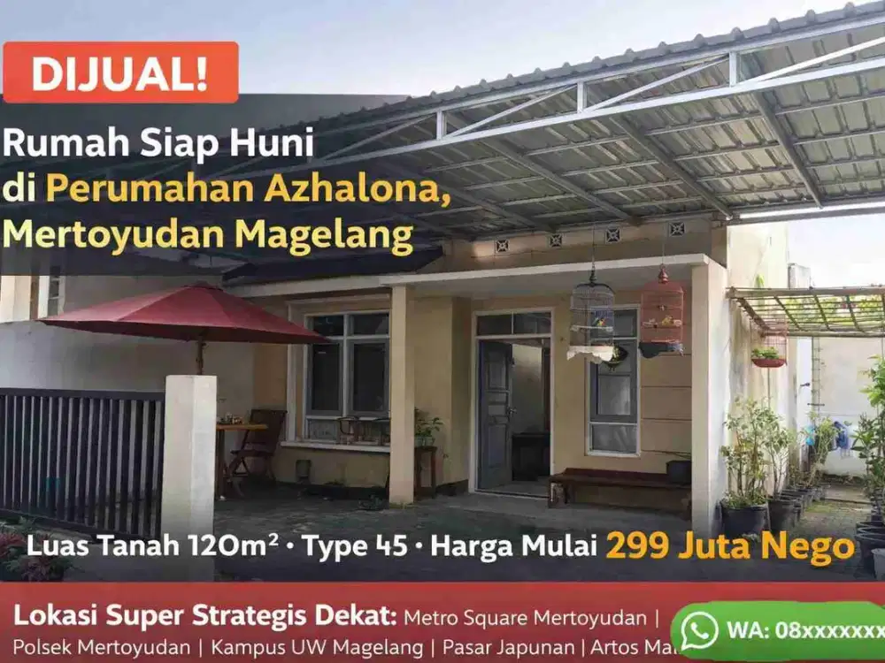 SUPER MURAH RUMAH SIAP HUNI STRATEGIS DEKAT BAKSO PAK KRIBO MERTOYUDAN