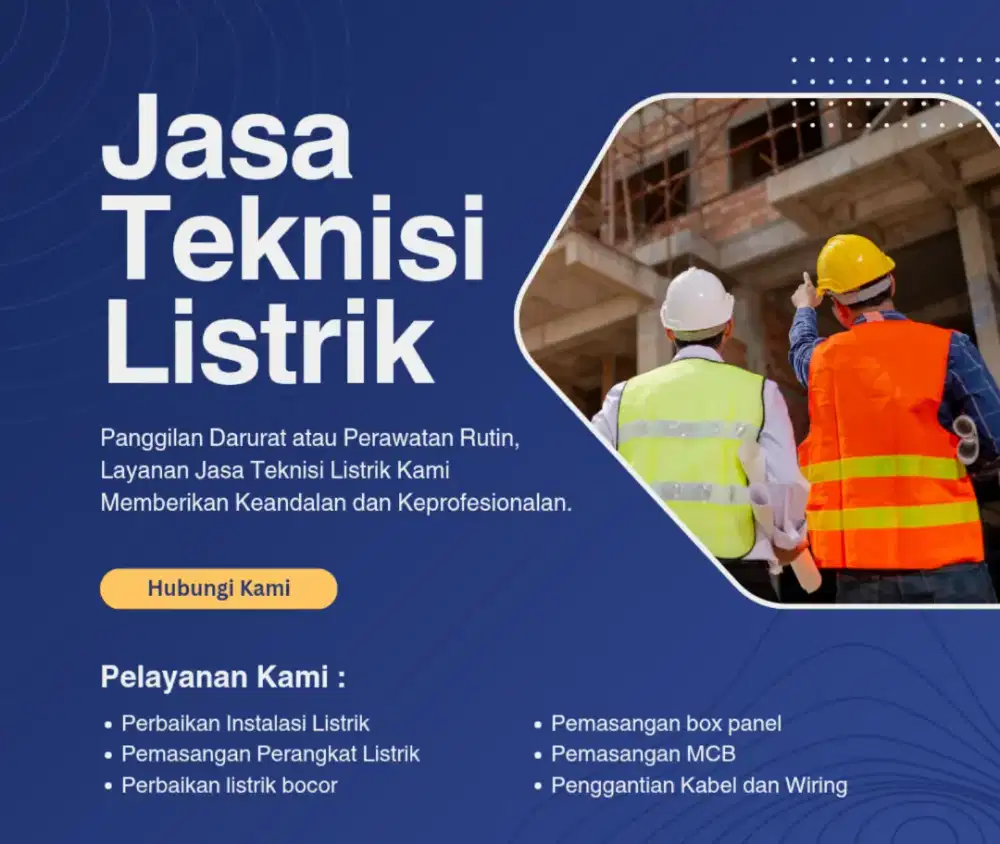 Tukang listrik dan cctv