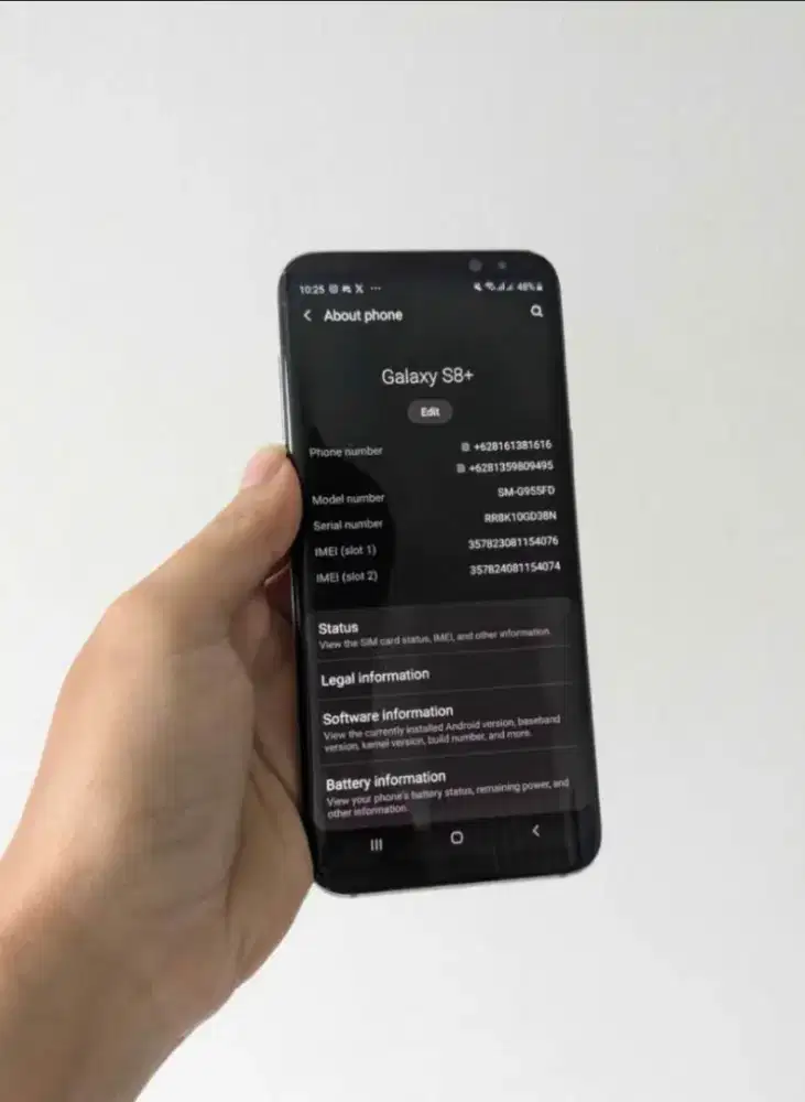 Samsung S8plus amoled