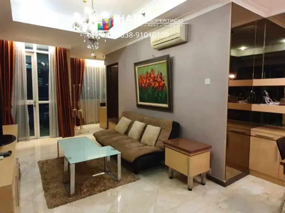 FOR RENT Apartment Bellagio Residence Mega Kuningan 2BR - Renovated Furnished Close to LRT MRT Busway One Satrio